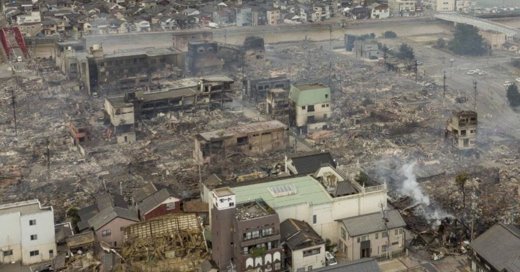 ဂျပန်တွင် လှုပ်ခတ်ခဲ့သော အင်အားပြင်းငလျင်ကြောင့် သေဆုံးသူ ၆၂ ဦးအထိရှိလာ