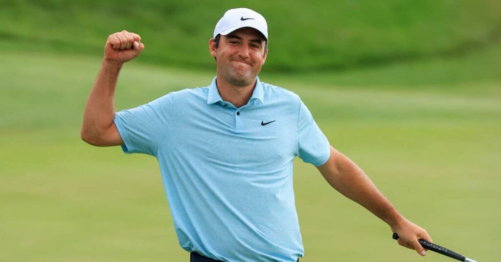 PGA Tour ပြိုင်ပွဲ၏ အကောင်းဆုံးကစားသမားဆုကို ကမ္ဘာ့အဆင့် (၁) စကော့တီရှက်ဖလာ နှစ်ကြိမ်ဆက်ဆွတ်ခူး