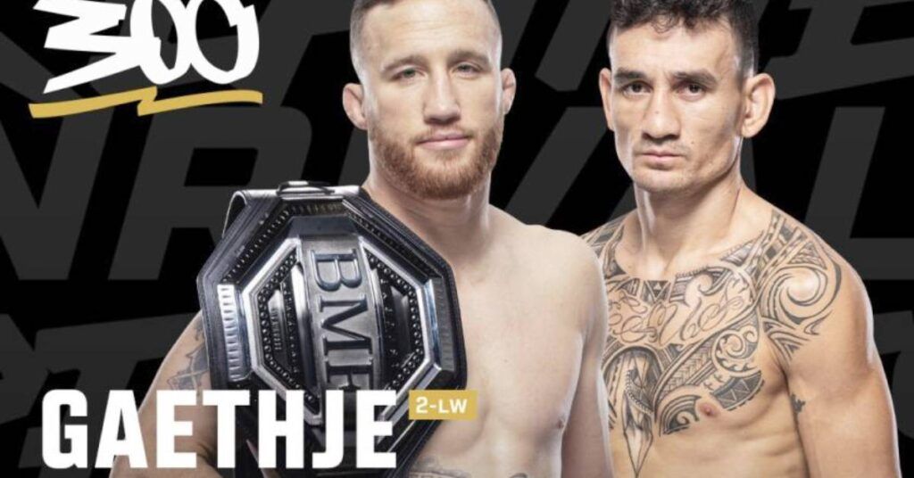 UFC 300 ပြိုင်ပွဲတွင် BMF ချန်ပီယံခါးပတ်စိန်ခေါ်ပွဲအဖြစ် ဂျပ်စတင်ဂေးဂျီနှင့် မက်စ်ဟောလိုဝေး ထိုးသတ်မည်