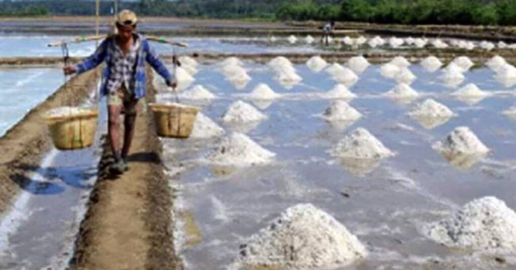 အချိန်အခါမဟုတ် မိုးရွာသွန်းမှုကြောင့် သံဖြူဇရပ်မြို့နယ်အတွင်းရှိ ဆားကွင်းများ ထိခိုက်ပျက်စီးမှုရှိ