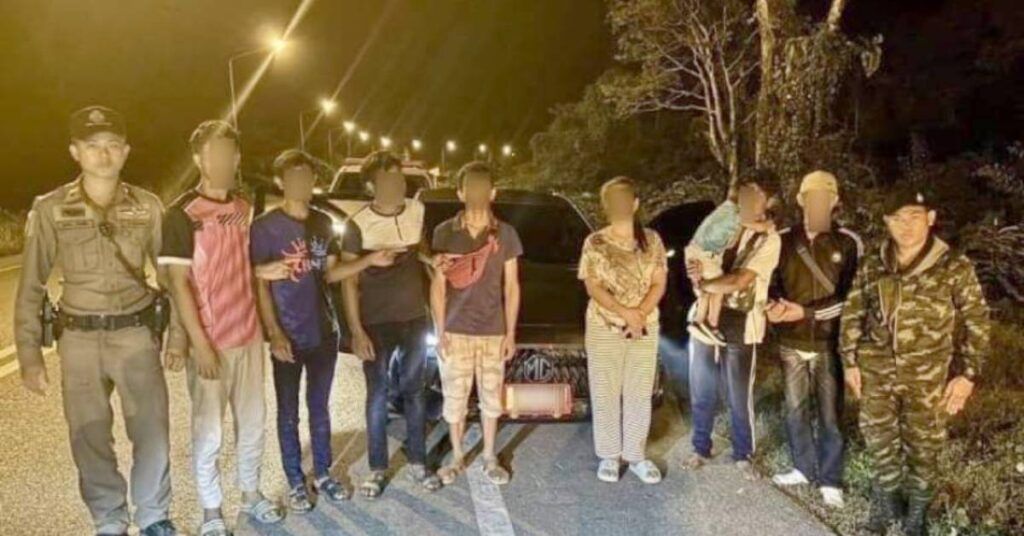 ထိုင်းနိုင်ငံအတွင်းသို့ တရားမဝင် ဝင်ရောက်သည့်မြန်မာနိုင်ငံသားများ တစ်ရက်အတွင်း နေရာခြား၍ ၃၉ ဦး ဖမ်းဆီးခံရ