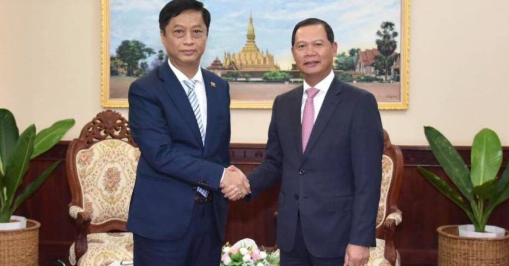 မြန်မာ နိုင်ငံခြားရေးဒုတိယဝန်ကြီးနှင့် လာအို နိုင်ငံခြားရေးဒုတိယဝန်ကြီး၊ အာဆီယံအထူးကိုယ်စားလှယ်တို့ သီးခြားစီတွေ့ဆုံပြီး အာဆီယံ၌ မြန်မာနိုင်ငံ၏ပူးပေါင်းဆောင်ရွက်မှုများနှင့် နှစ်နိုင်ငံအကြား ပူးပေါင်းဆောင်ရွက်ရေးကိစ္စရပ်များ ဆွေးနွေး