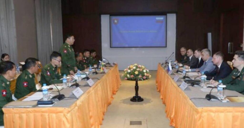 မြန်မာ-ရုရှား နှစ်နိုင်ငံ ကာကွယ်ရေးဝန်ကြီးဌာနများအကြား စစ်ဘက်ဆိုင်ရာပူးပေါင်းဆောင်ရွက်ရေး ဥပဒေဆိုင်ရာ ညှိနှိုင်းဆွေးနွေးပွဲ ကျင်းပ